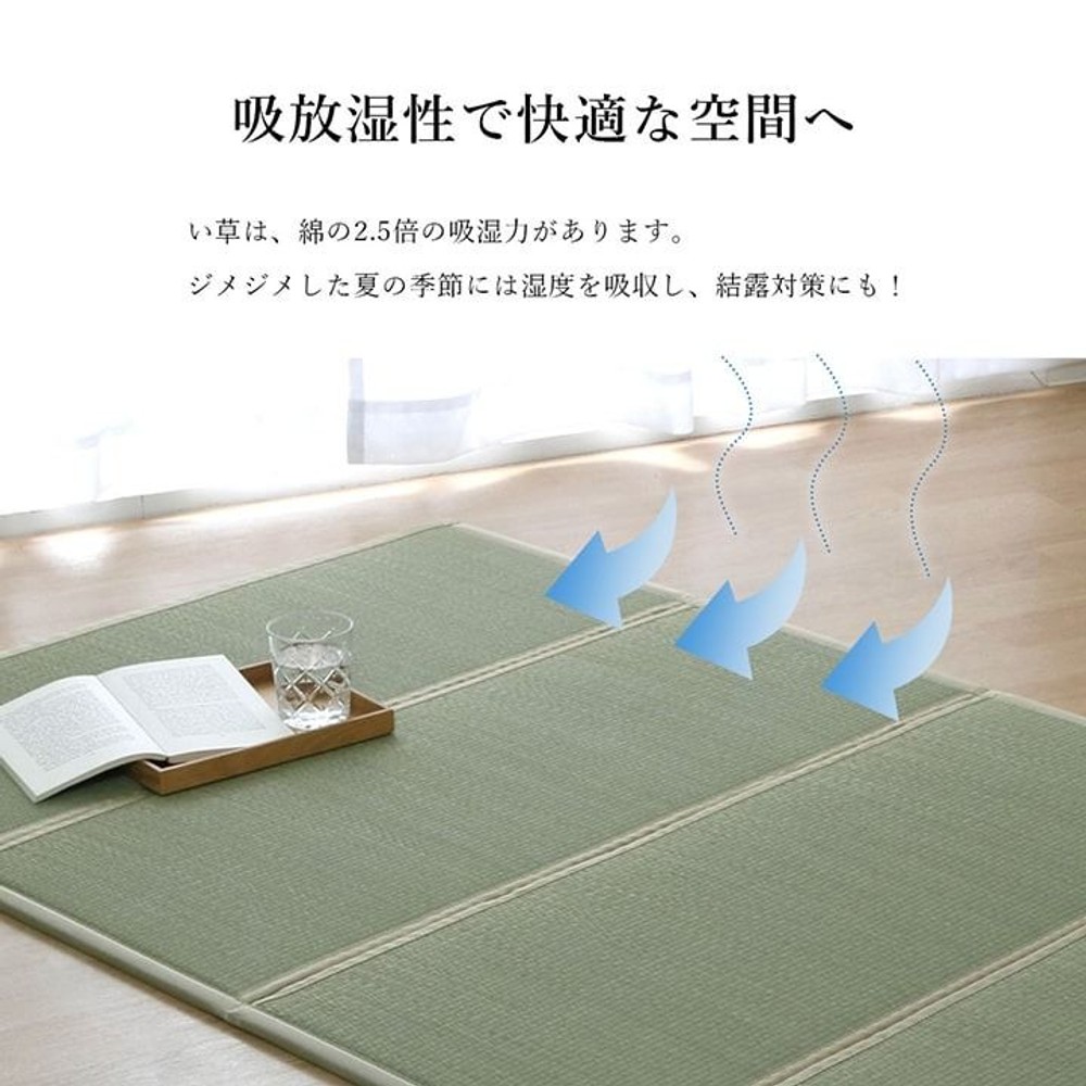 畳マットレス い草 ユニット 畳 軽量 抗菌防臭 消臭 防音 断熱性 お手入れ 約100&times;200cm【メーカー直送・代引不可】, い草, 100&times;200cm