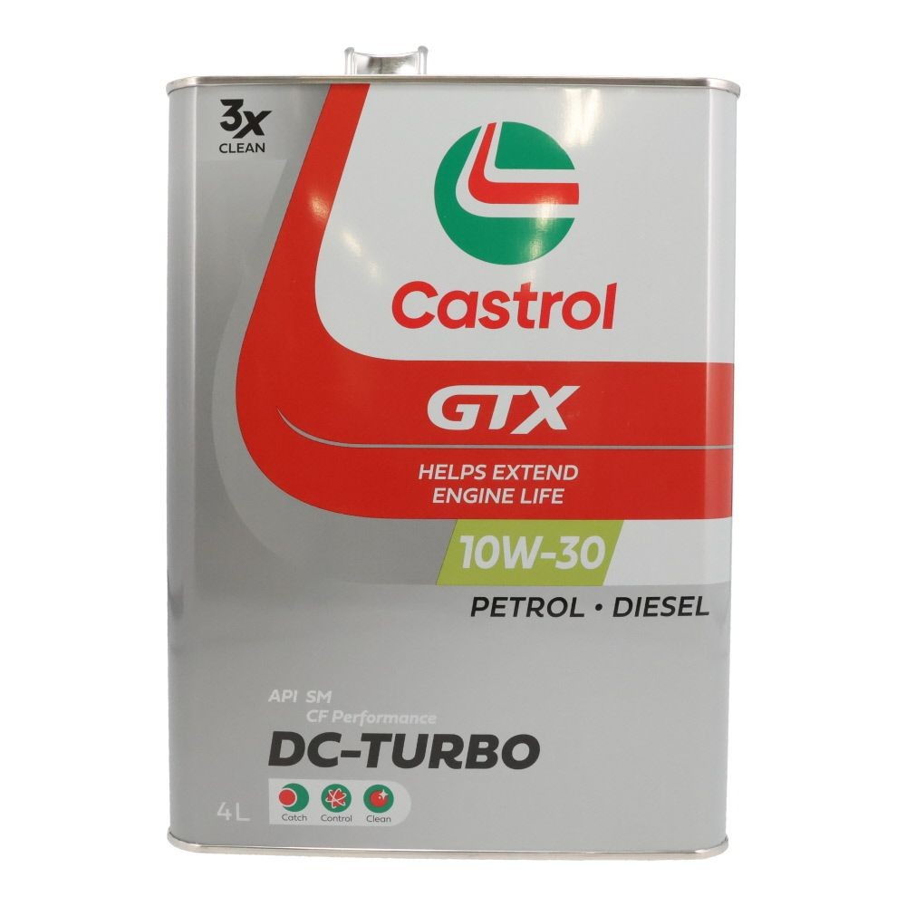 カストロール　GTX　DCターボ　SM/CF　10Ｗ-30　4L, 4輪車ガソリン・ディーゼルエンジン両用, 4L