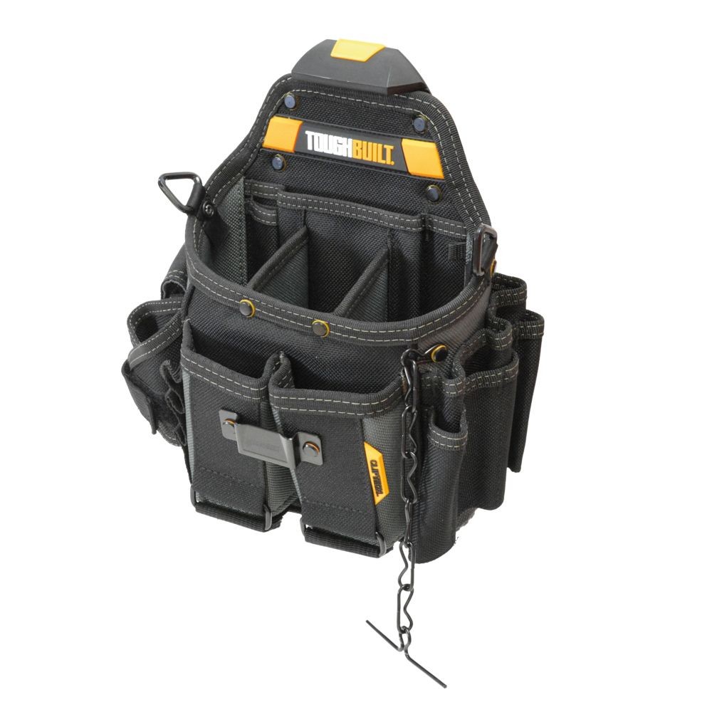 TOUGHBUILT（タフビルト）　電工ポーチ　ショルダーストラップ付　TB-CT-114, 黒, TB-CT-114