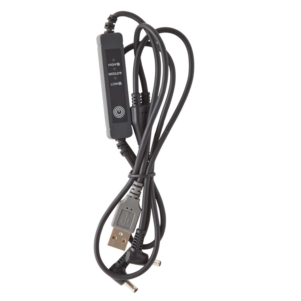 【2026年モデル】ウイザ　WIZ'A　超大風量　衣料用ファンケーブルＰＲＯ, グレー&times;ブラック, ノーマル