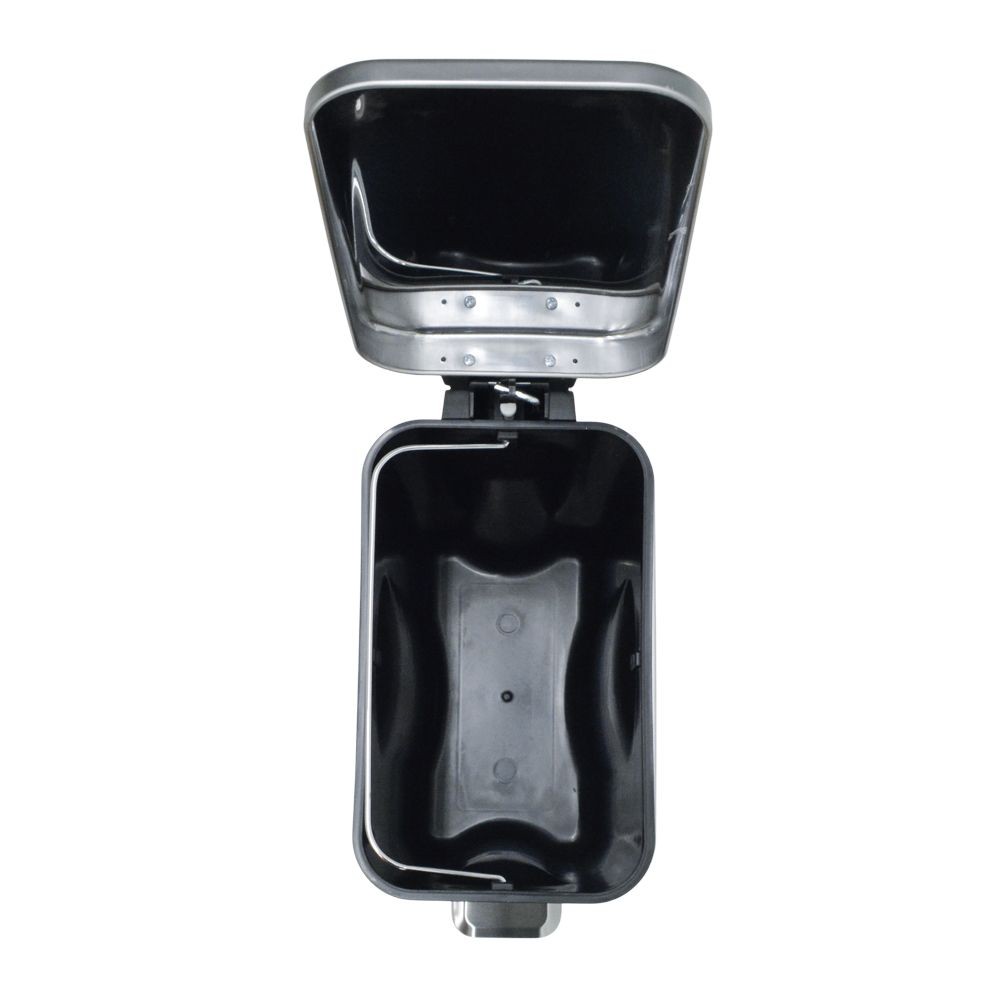 ステンレスペダルペール スリム型, シルバー, 5.0L