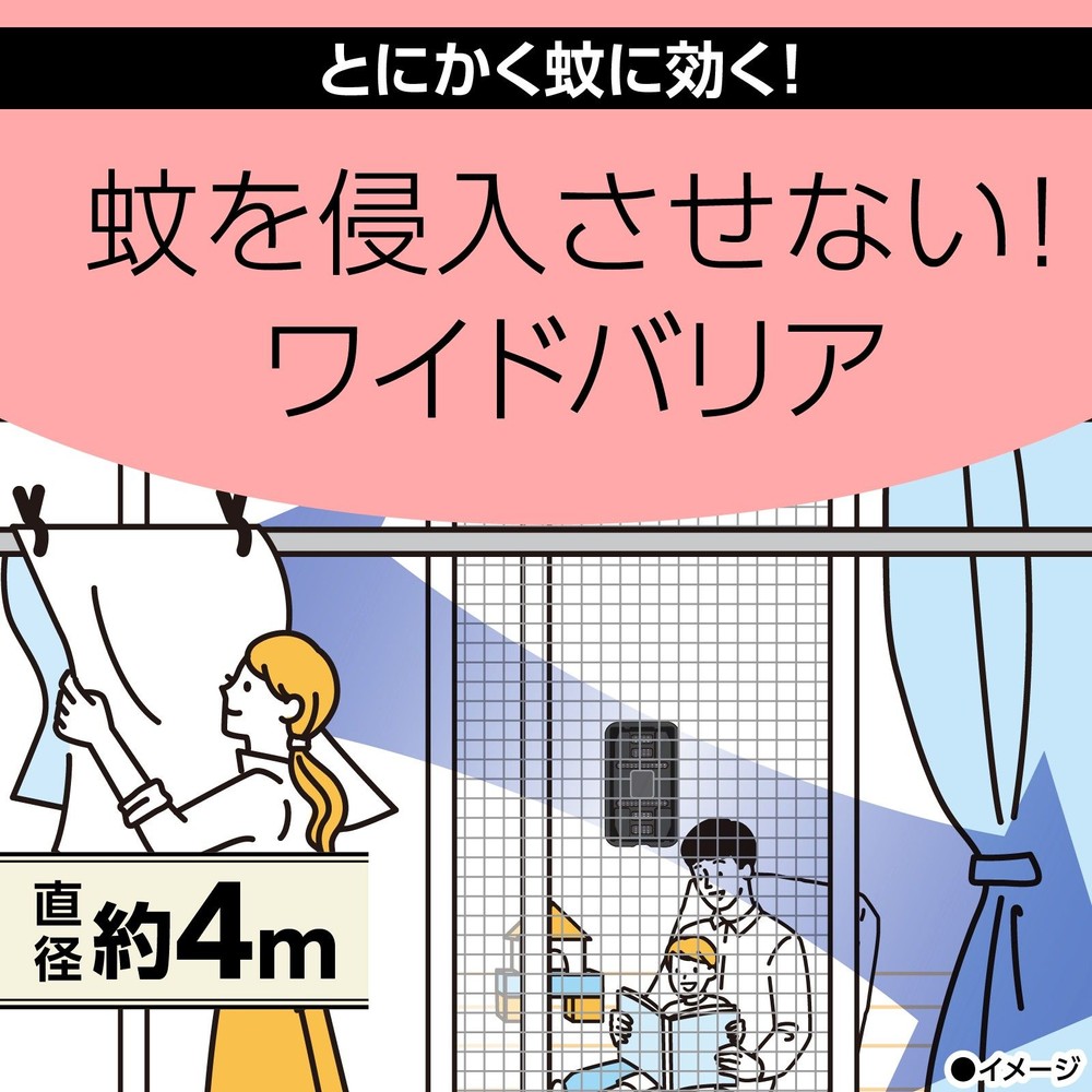 アース　マモルーム　蚊に効く貼るだけプレート　あみ戸　１年用, 虫よけプレート, 1年用