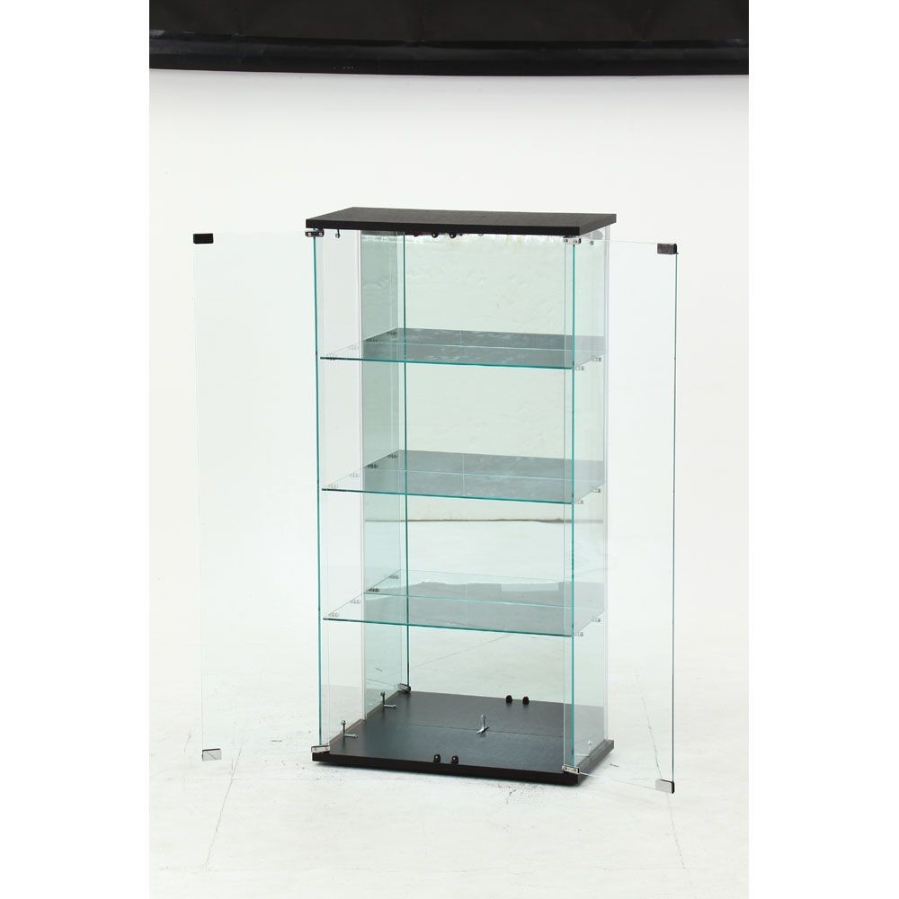不二貿易 ガラスコレクションケース　ＢＡＡＬ　ワイド　ＢＫ【メーカー直送・代引不可】, ブラック, 幅600mm&times;奥行300mm&times;高さ1195mm