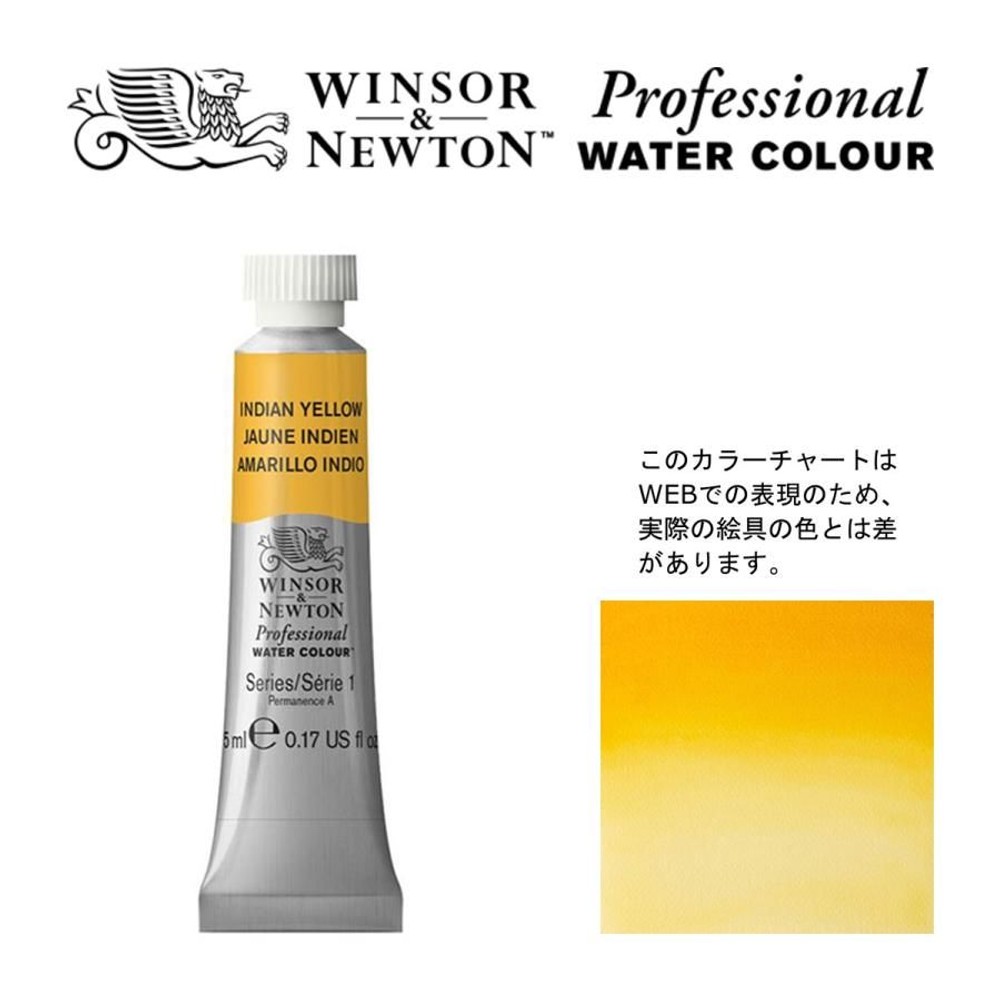 W&N PWC 5ml チューブ 319 インディアンイエロー Winsor&Newton プロフェッショナル・ウォーターカラー 最高級透明水彩, 319 インディアンイエロー W, W&NPWC5mlチューブ