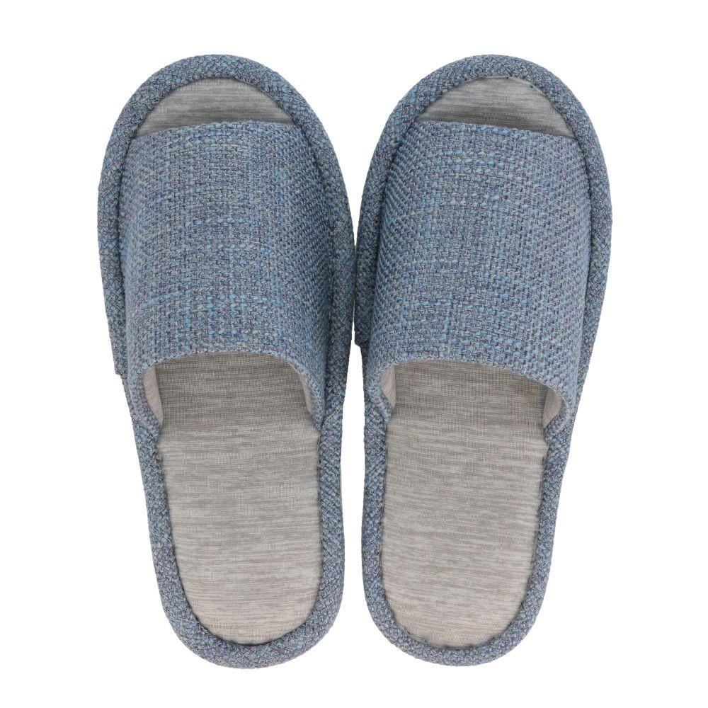 接触冷感ひんやりスリッパ　ＢＬ　Ｌ, ブルー, Lサイズ