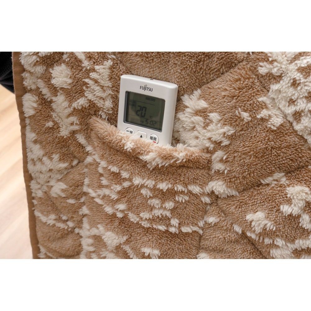 ハイタイプこたつ布団　ルミ【メーカー直送・代引不可】, ベージュ, 約225&times;225cm