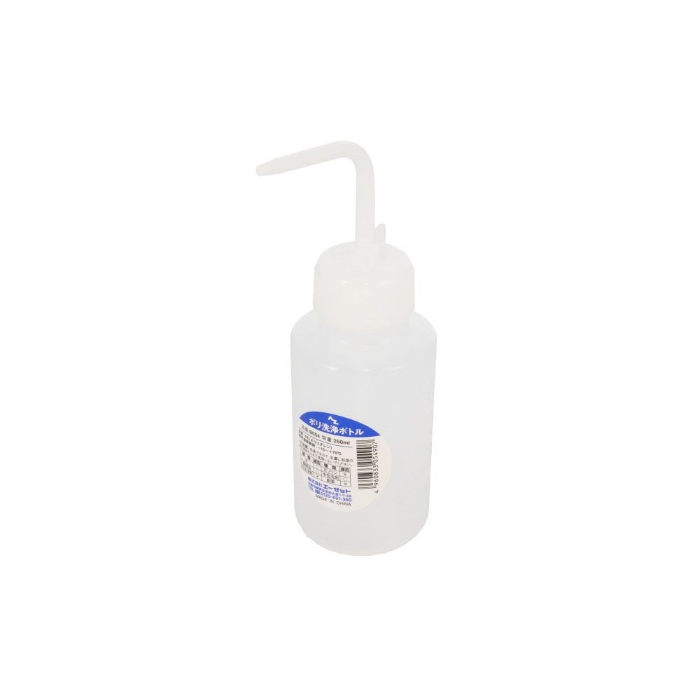 AZ ポリエチレン洗浄ボトル 250ml, 半透明, 250ml