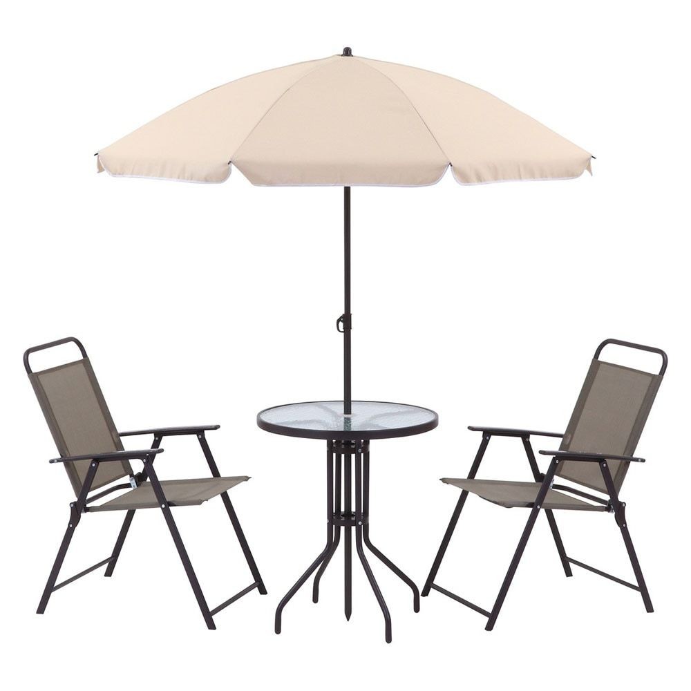 ガーデン4点セット　ベルベ【メーカー直送・代引不可】, ベージュ/ブラウン, 4点セット