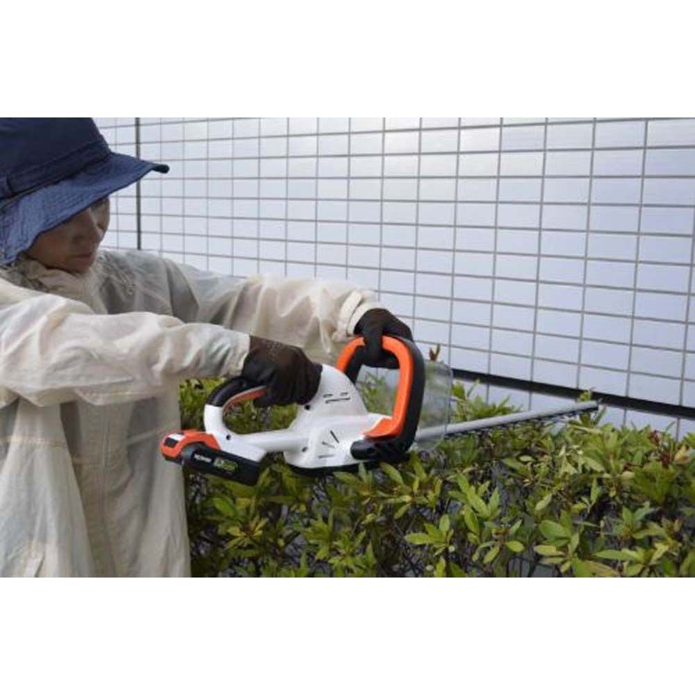 【現行品】工進　充電式ヘッジトリマー　ＳＨＴー1820, ホワイト＋オレンジ, SHT-1820