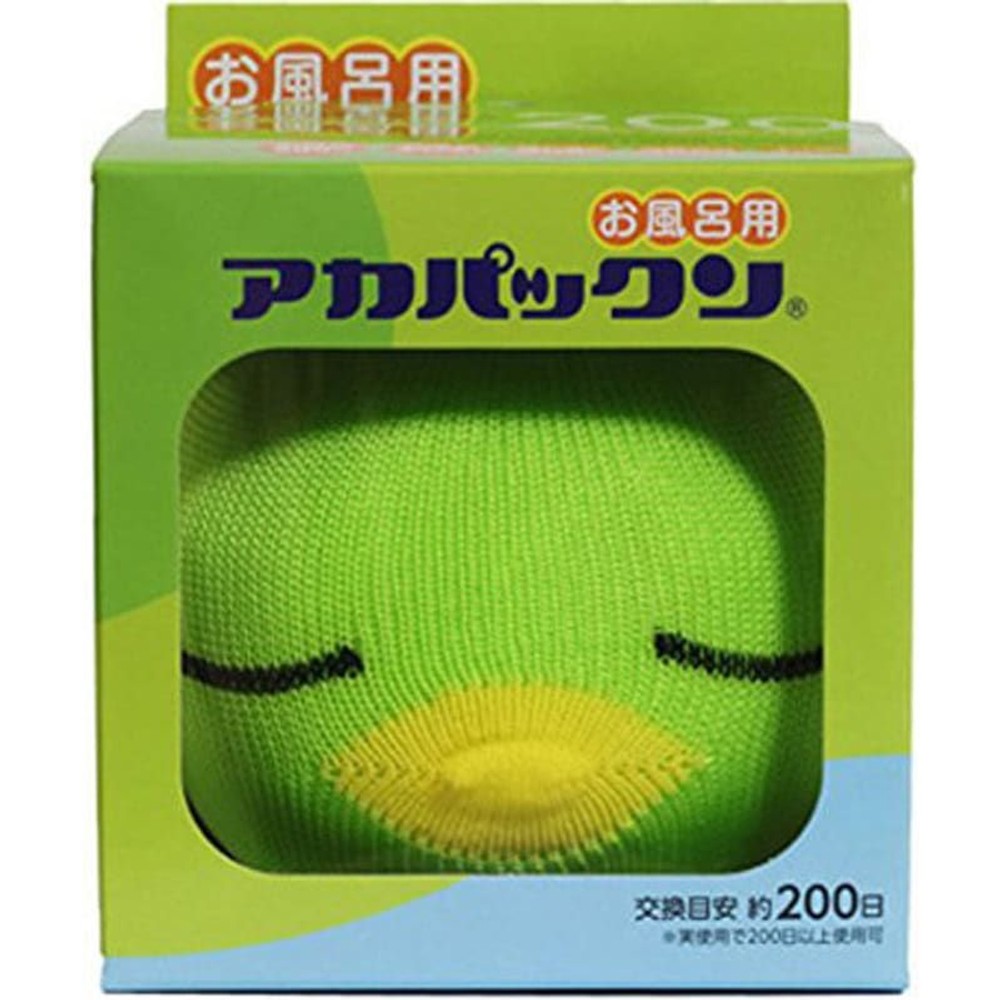 お掃除革命 ぷかぷかういてアカパックン オフロ用, グリーン, 1個入り