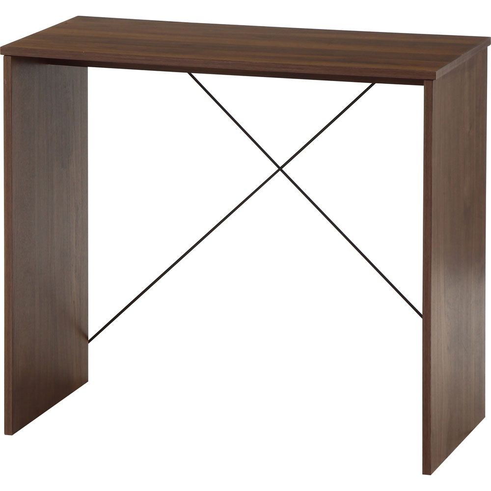 不二貿易 ＥＺＢＯワイヤーデスク　ＭＢＲ【メーカー直送・代引不可】, ブラウン, 幅800mm&times;奥行420mm&times;高さ720mm