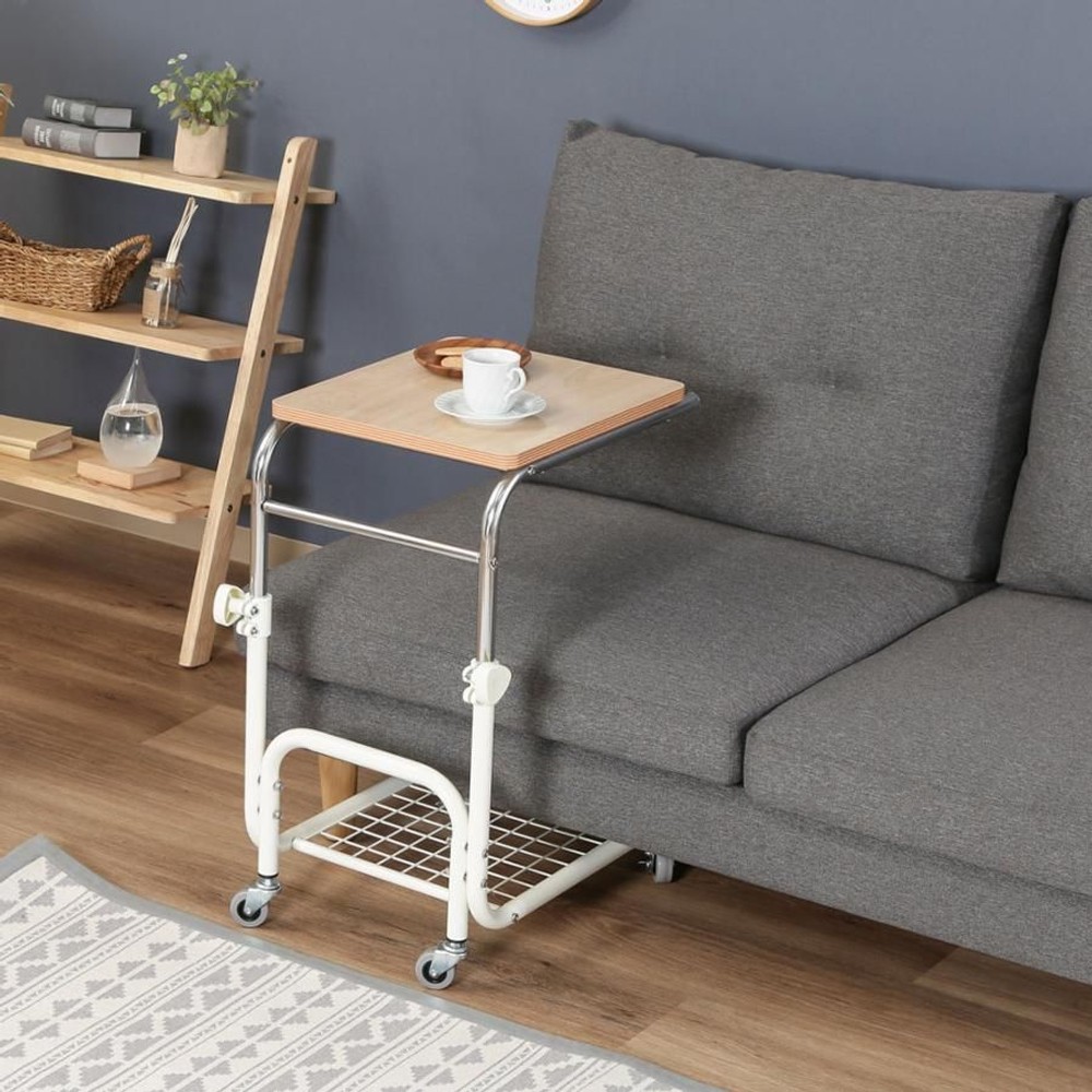 不二貿易  ベッドテーブル　ＢＴー018ＷＨ 【メーカー直送・代引不可】, ナチュラル, (NA)ＢＴー018ＷＨ