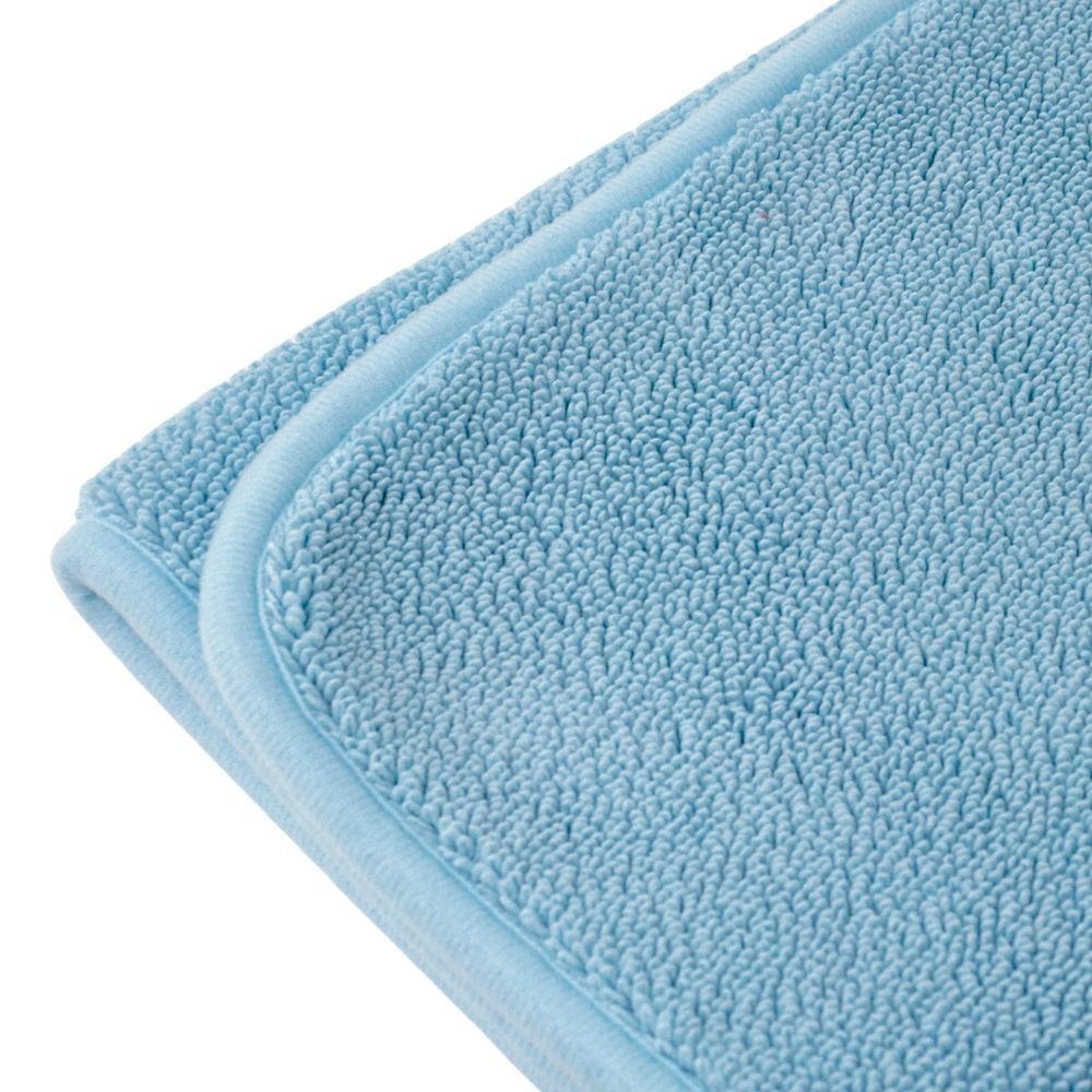 ウィザ WIZ'A 足元さらっとバスマット　約３５×５０ｃｍ, ブルー, 35×50cm