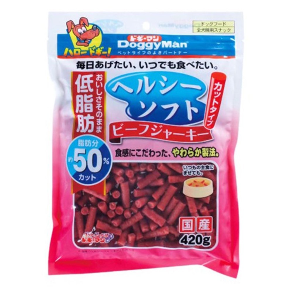 ヘルシーソフト　ビーフジャーキー　カットタイプ　420ｇ, ビーフ, 420g