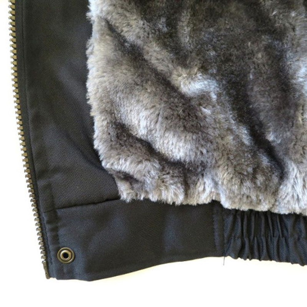 衿ボアブルゾン　ブラック, ブラック, Ｌ