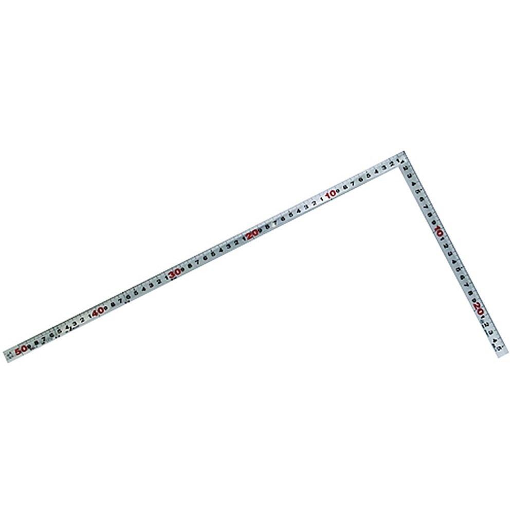 曲尺角厚 シルバー 50cm表裏同目 JIS, シルバー, 50cm