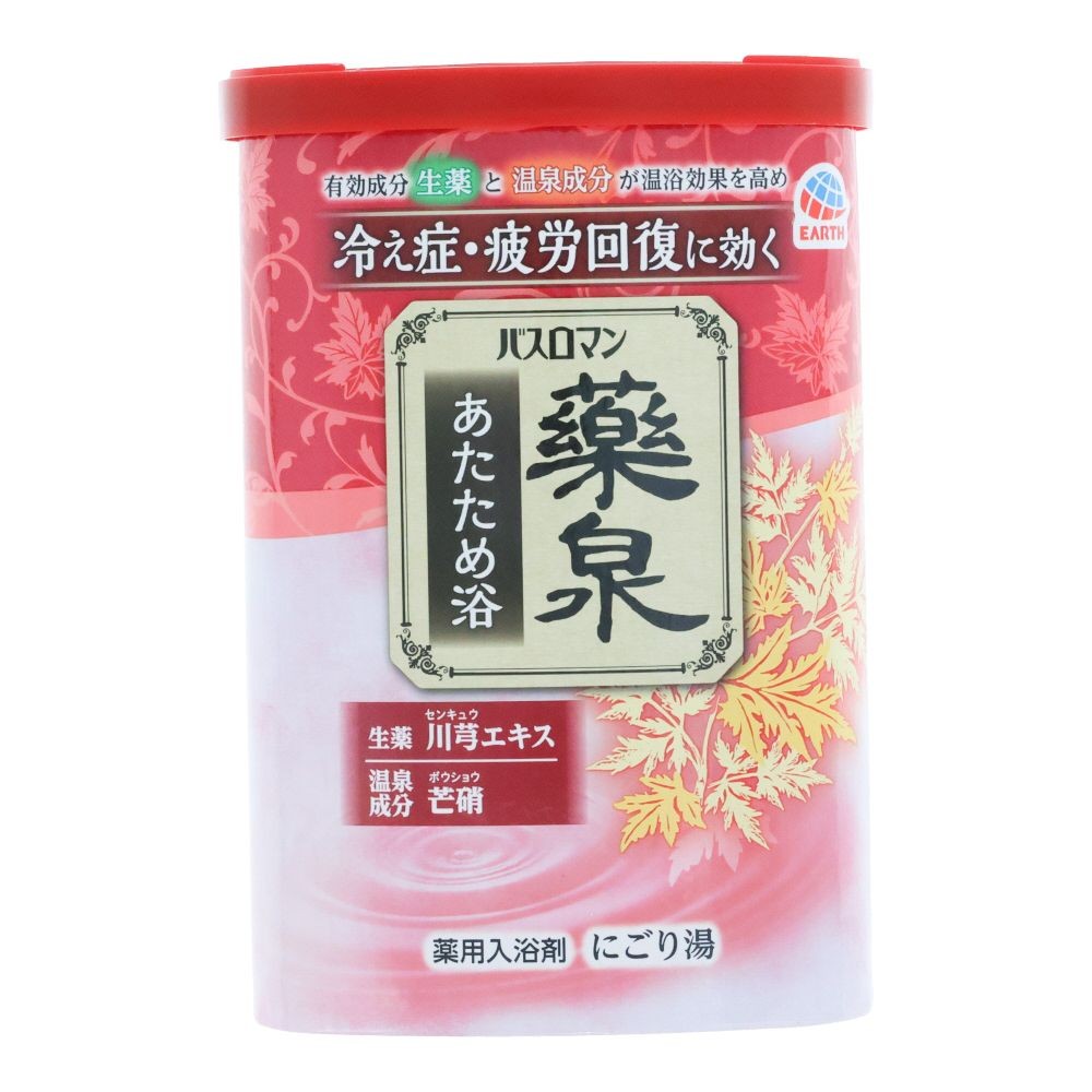 アース　バスロマン　薬泉　あたため浴　６００ｇ, 乳白色のお湯（にごり）, 600g