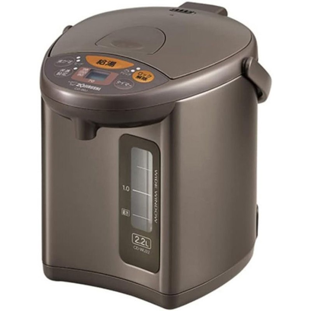 象印　マイコン沸とう　電動ポット, メタリックブラウン（2.2L）, 2.2L