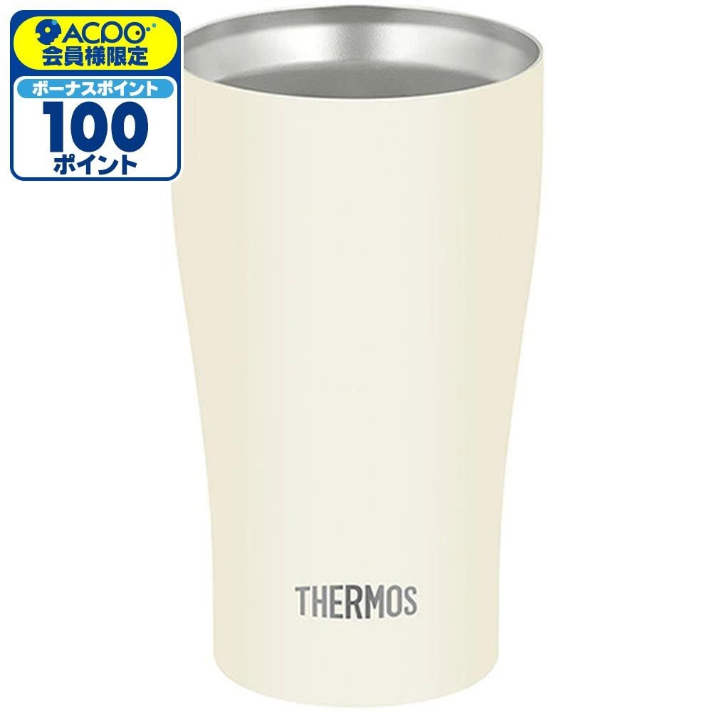 サーモス 真空断熱タンブラー JDY-341C-MTWH 340ml, マットホワイト, 340ml