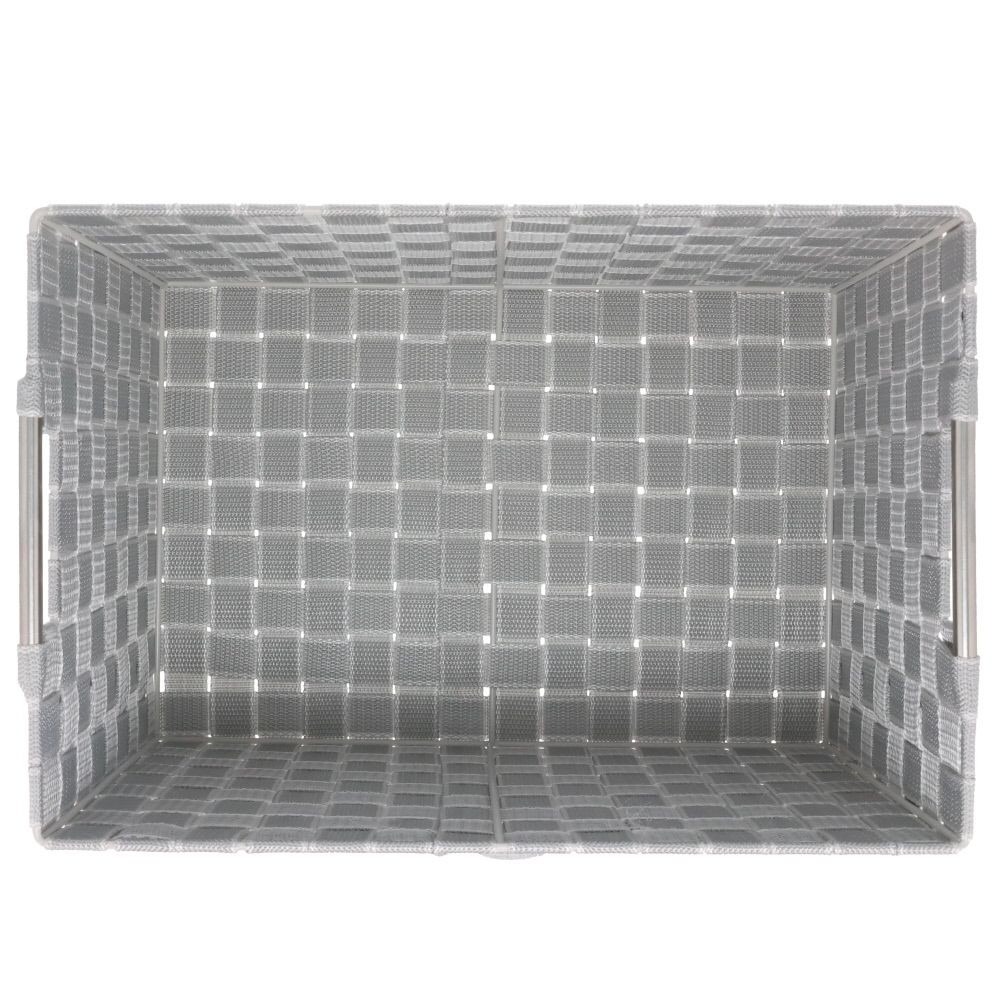 ステンレス取手ＰＰボックス　スクエアＬ, ネイビー, スクエアL