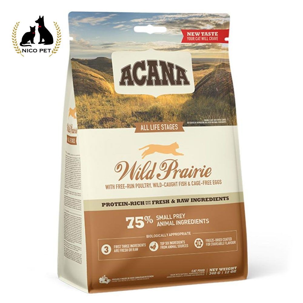 ACANA(アカナ) ワイルドプレイリーキャット 340g, ワイルドプレイリー, 340g