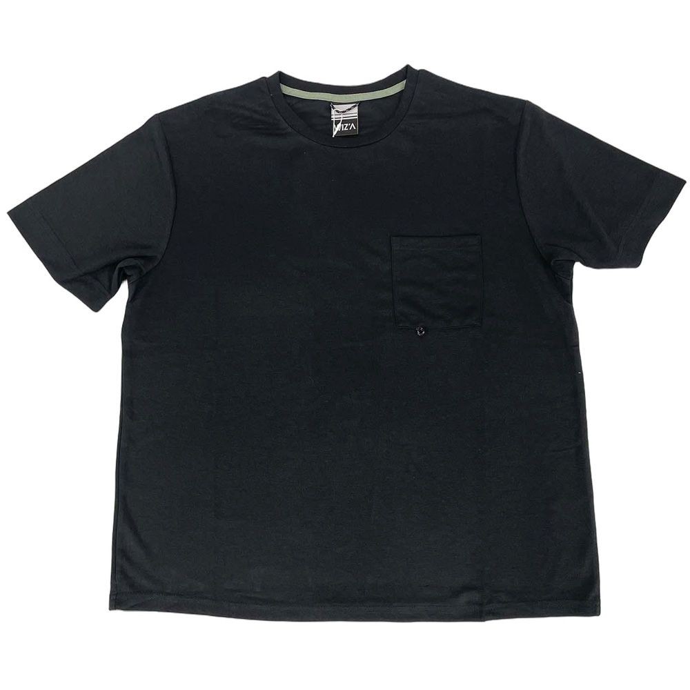 ウイザ WIZ'A シワになりにくいポケットＴシャツ　ブラック, ブラック, Mサイズ