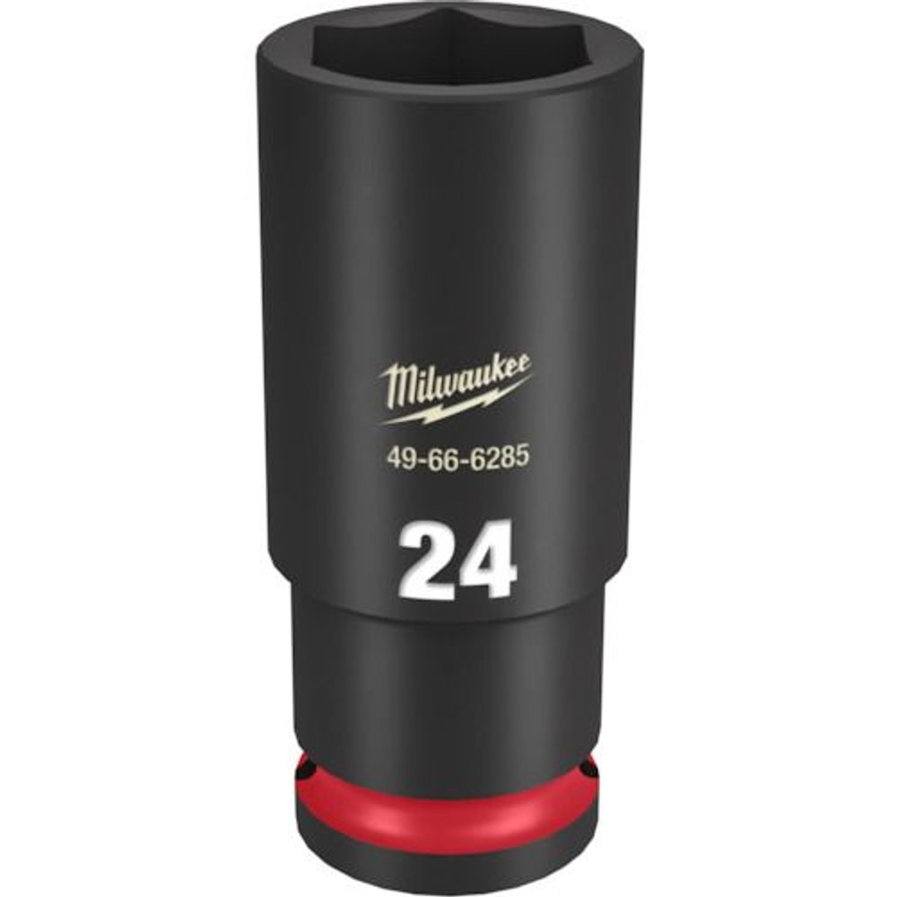 milwaukee SHOCKWAVE IMPACT DUTY ディープインパクトソケット 1/2インチ(12.7mm)角 24mm, 49-66-6285, 24mm