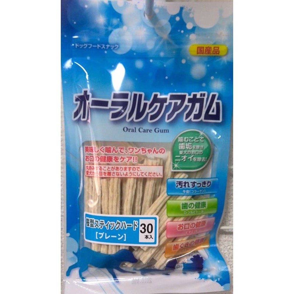 オーラルケアガム桜型スティックハード30本プレーン, ハード プレーン, 30本