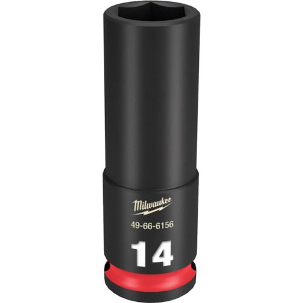 milwaukee SHOCKWAVE IMPACT DUTY ディープインパクトソケット 3/8インチ(9.5mm)角 14mm, 49-66-6156, 14mm