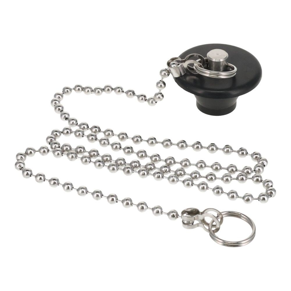 バス用ゴム栓　クサリ付, VH27-28, 約26〜28mm