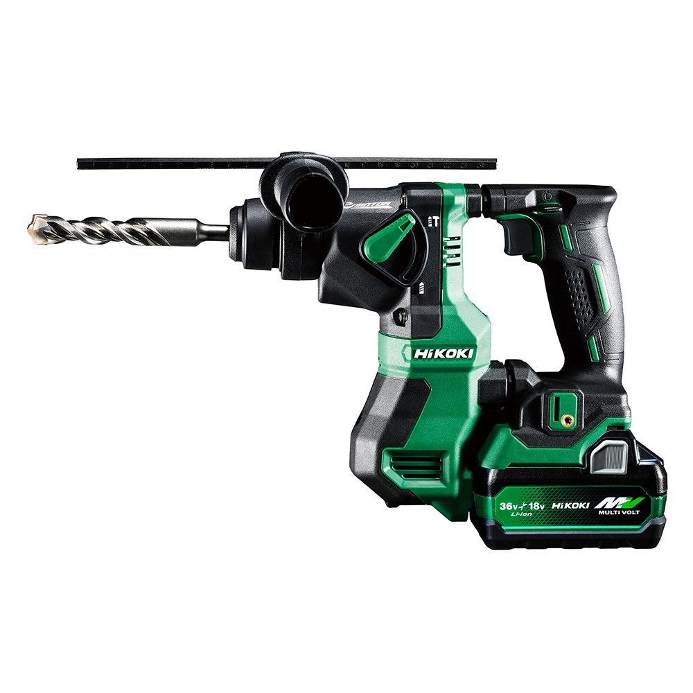 ハイコーキ　HIKOKI １８Ｖロータリハンマ（蓄電池２個、充電器付き） DH18DPA (2XPZ), グリーン, DH18DPA (2XPZ)