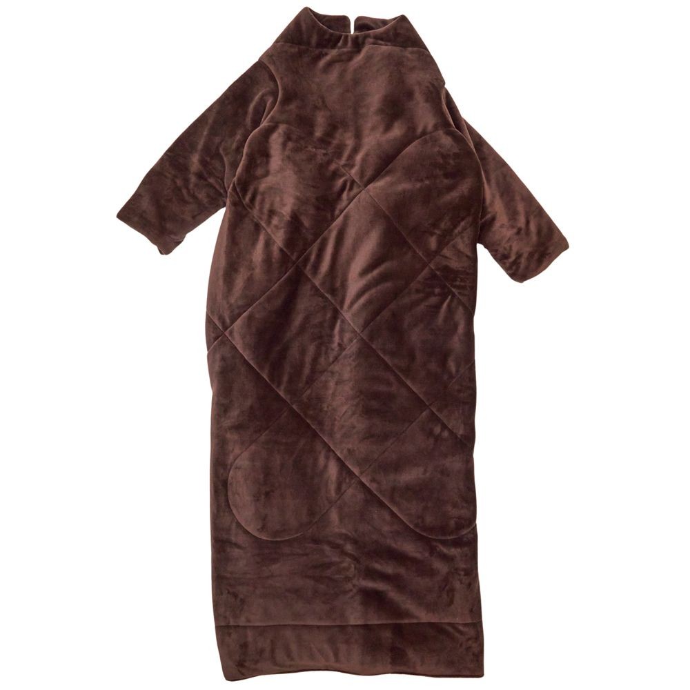 WIZ'A　ウィザ　袖付きかぶれる毛布　ブラウン, ブラウン, シングルサイズ