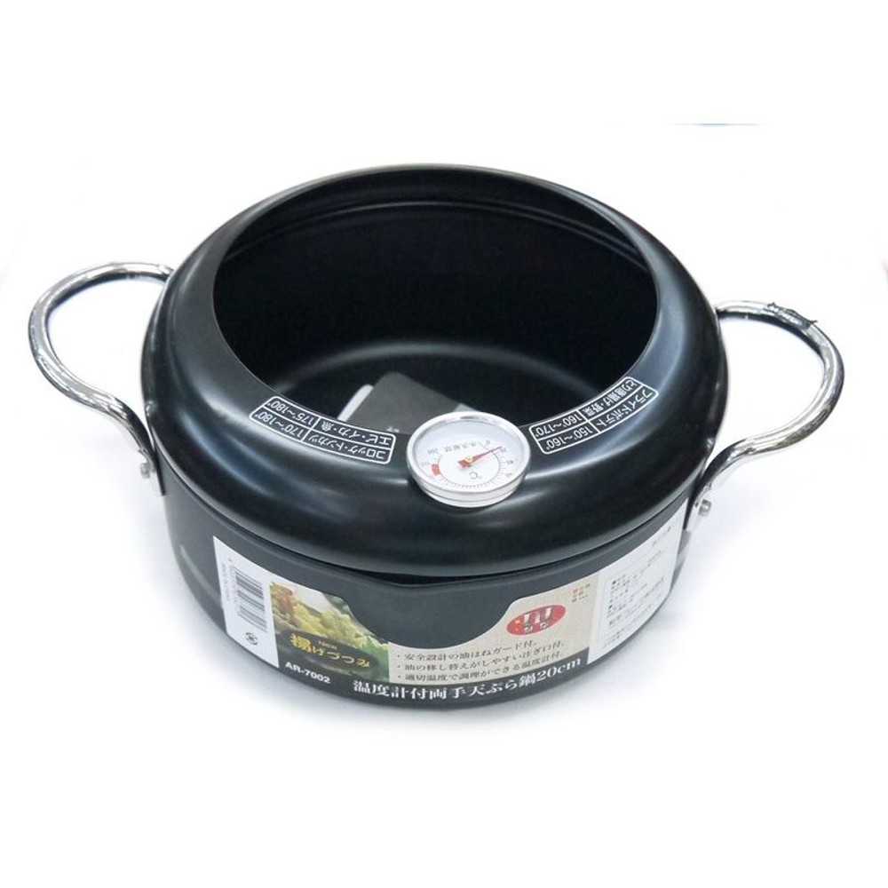 温度計付両手天ぷら鍋20ｃｍ, 温度計付, 両手