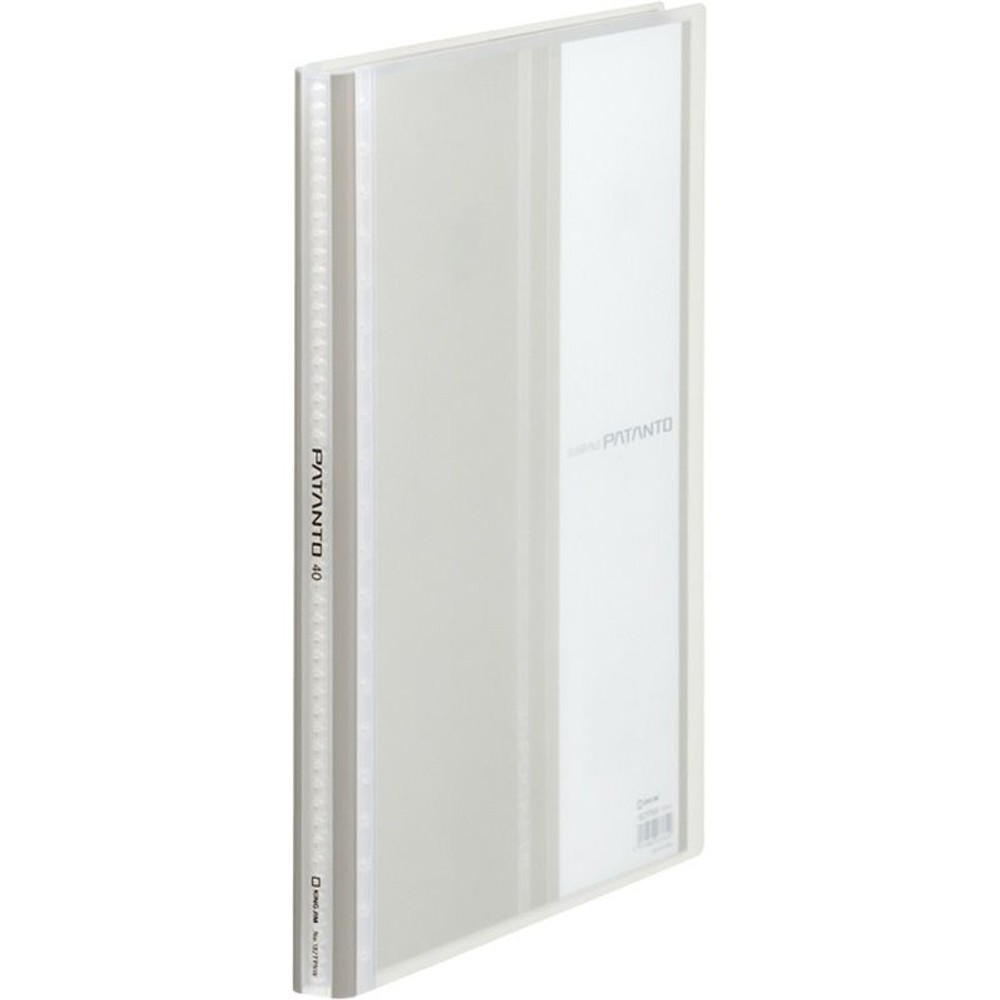 182ＴＰＮＷトウ　クリアーファイルパタント40Ｐ　透明, 透明, 40ポケット