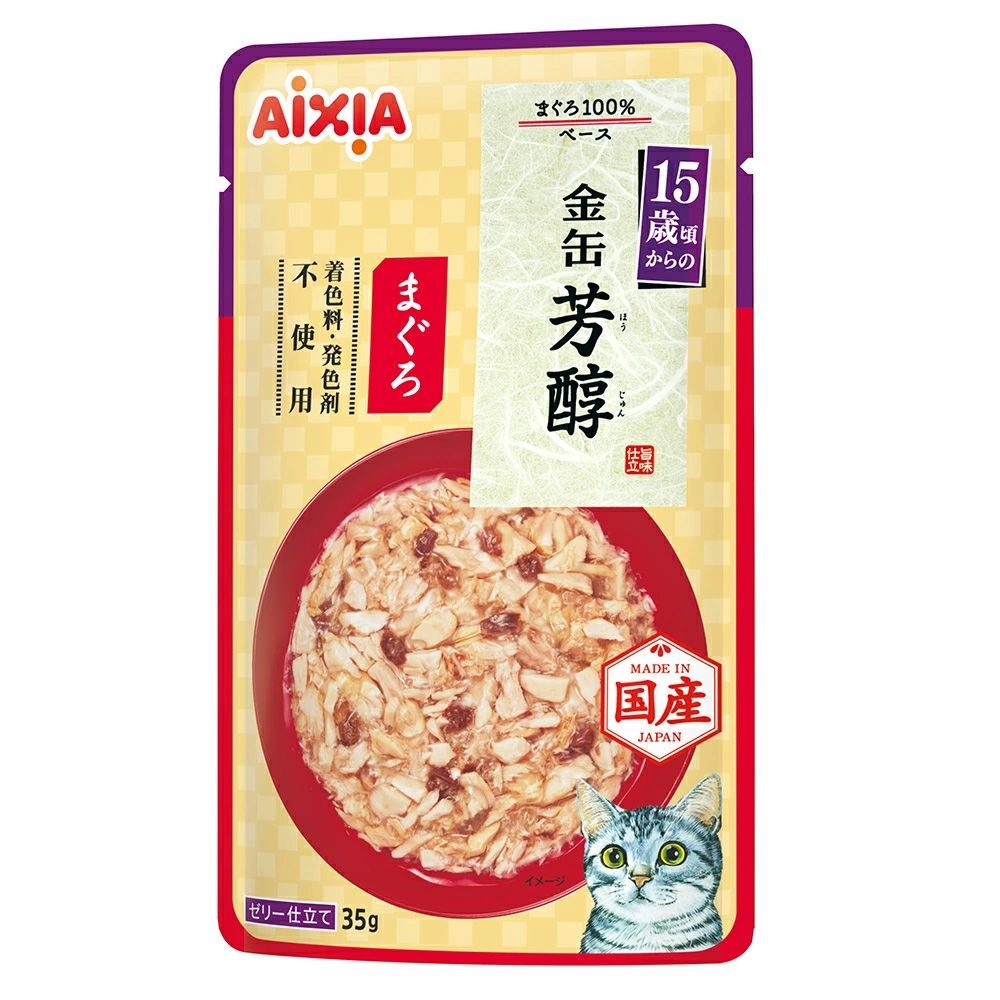 アイシア 金缶 芳醇 15歳頃からのまぐろ 35g, 15歳頃からのまぐろ, 35g