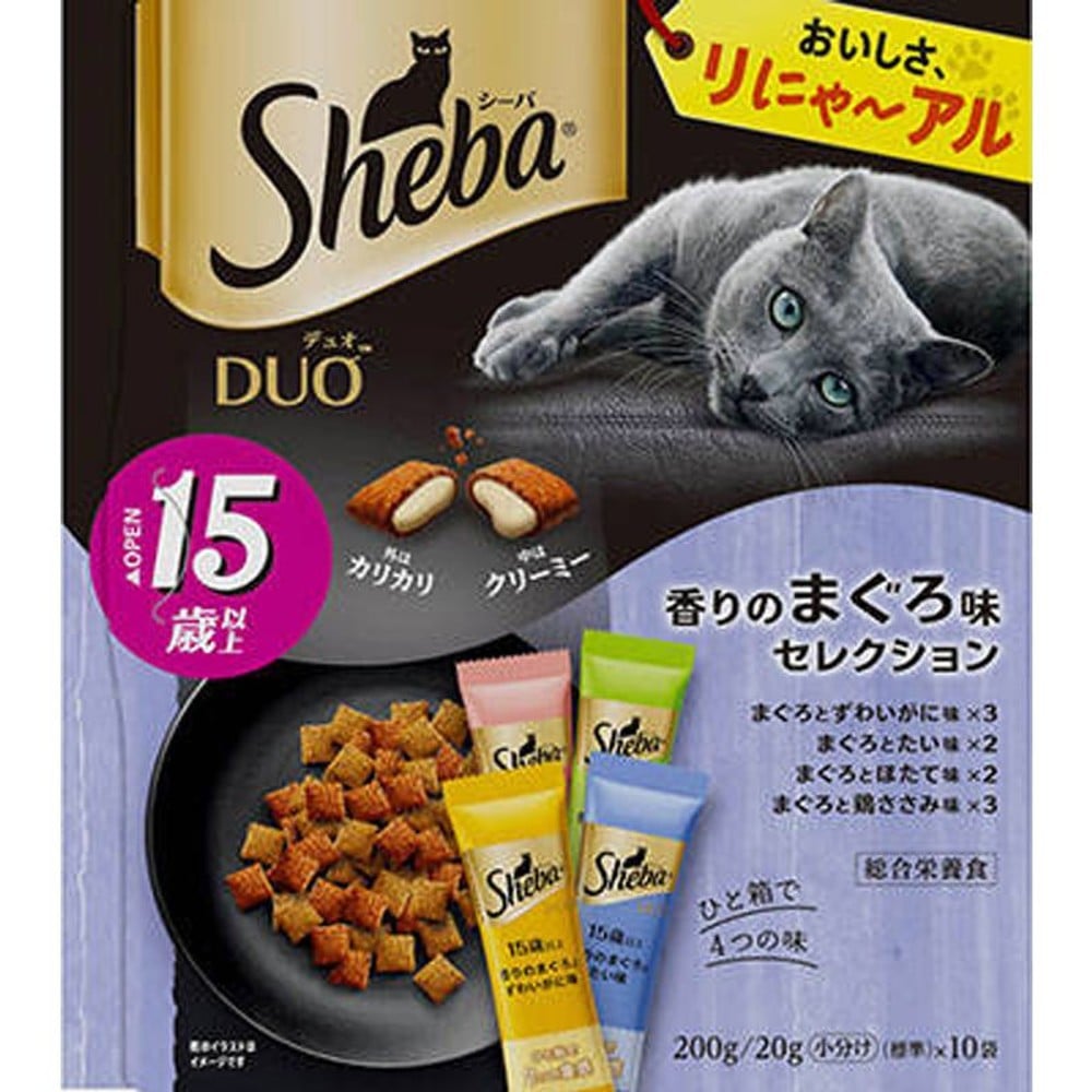 シーバデュオ　15歳以上 香りのまぐろ味セレクション 200ｇ, 15歳以上 香りのまぐろ, 200g