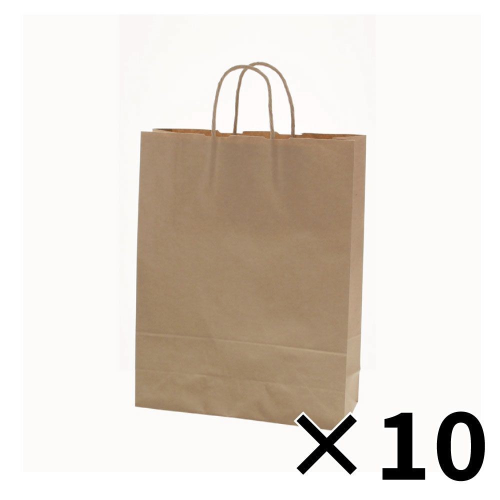 【10個セット】シモジマ　２５ＣＢ　２才　未晒クラフト　１０枚入 【メーカー直送・代引不可】, クラフト, 3330100