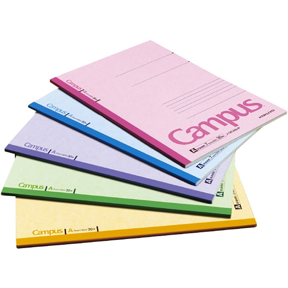 【10冊セット】コクヨ キャンパスノート 6号 30枚 セミB5 5冊組 A罫 ノ-3CANX5【メーカー直送・代引不可】, A罫, セミB5