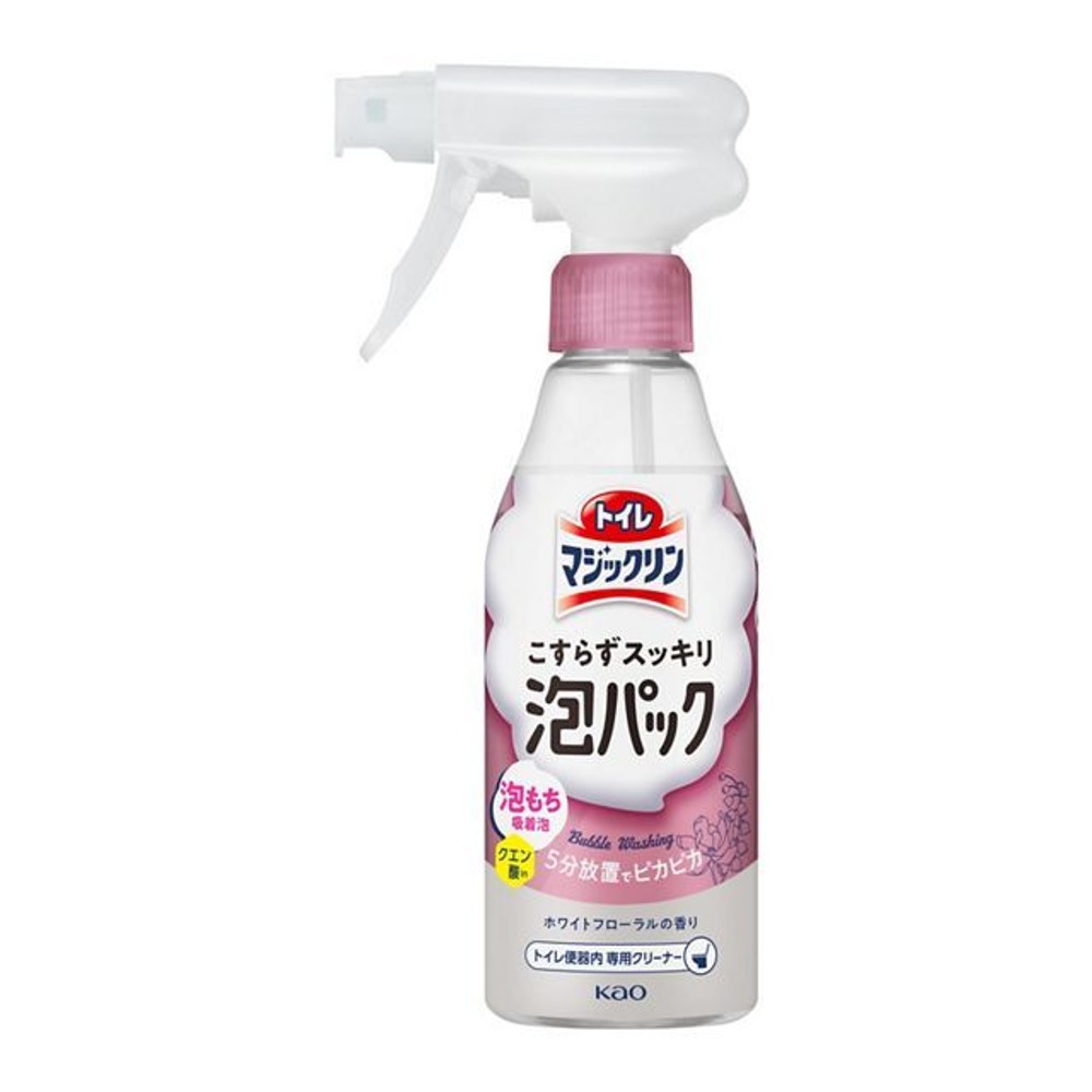 トイレマジックリン　こすらずスッキリ泡パック　ホワイトフローラルの香り　本体　３００ｍｌ, ホワイトフローラルの香り, 300ml