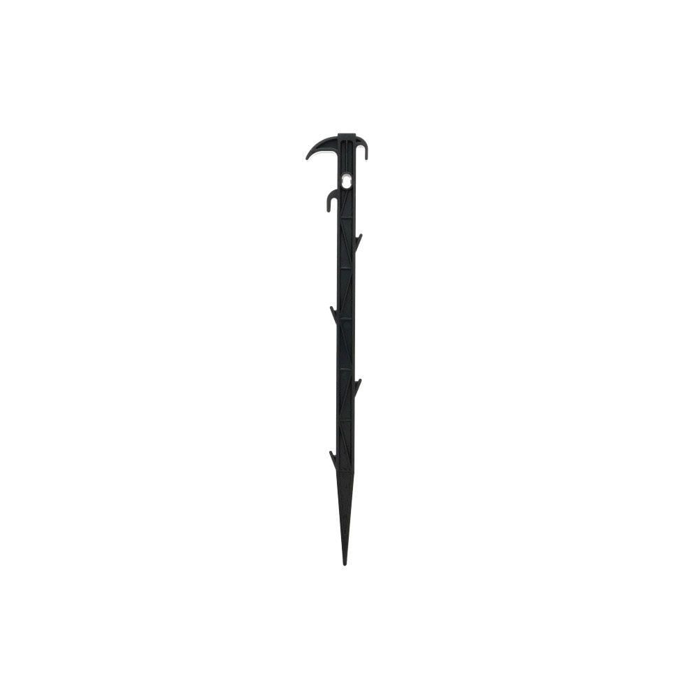 プラ杭　中　36ｃｍ, 黒, 幅50&times;奥行15&times;高さ360mm