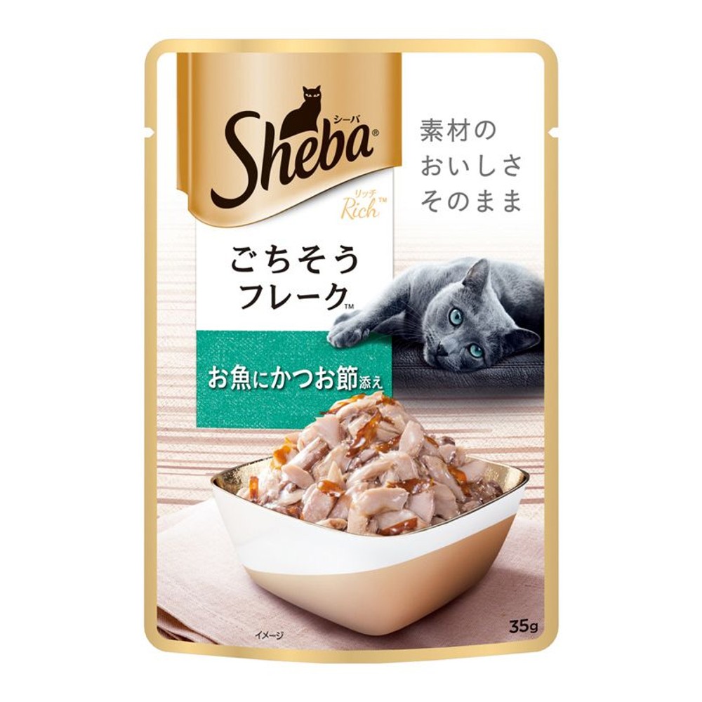 シーバリッチごちそうフレークお魚にかつお節添え35ｇ, お魚にかつお節添え, 35g