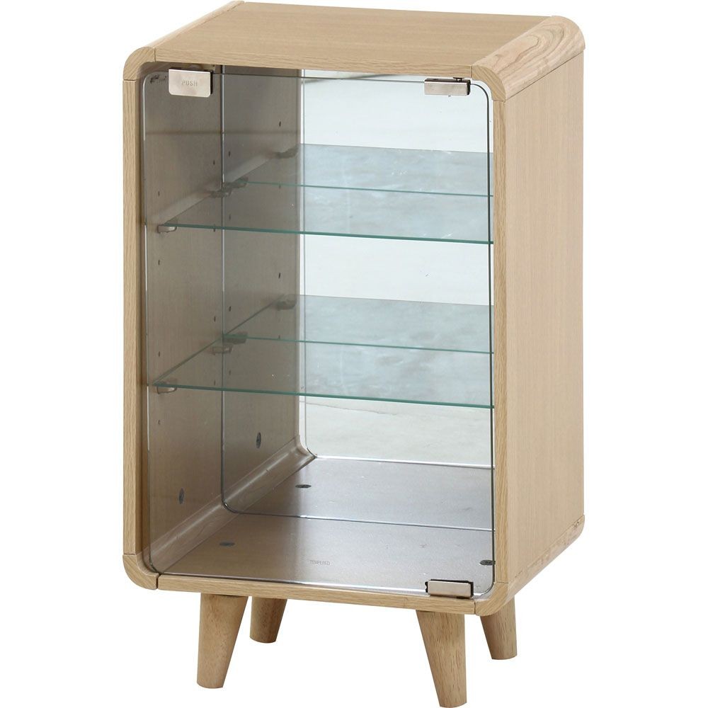 不二貿易 コレクションシェルフ　クレール　ミドル　オークナチュラル【メーカー直送・代引不可】, オーク, 幅360mm&times;奥行265mm&times;高さ600mm