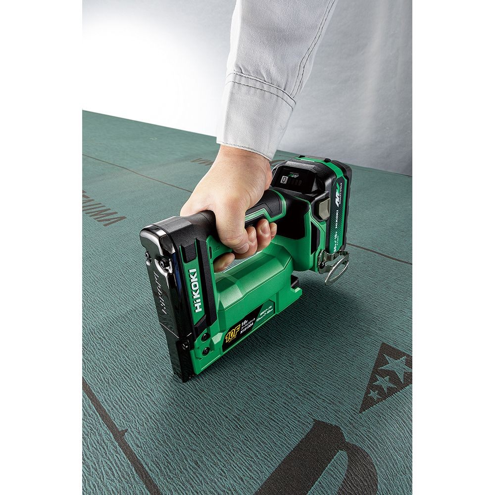 ハイコーキ　HIKOKI １８Ｖタッカ（蓄電池１個、充電器付き） N1810DA (XPZ), グリーン, N1810DA (XPZ)