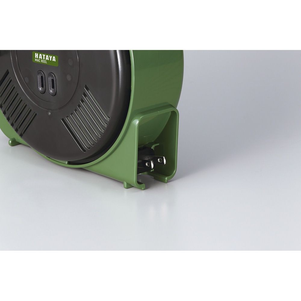 ハタヤ 屋内用マックリール MS-8-OG, オリーブグリーン, 幅187mm&times;奥行84mm&times;高さ215mm