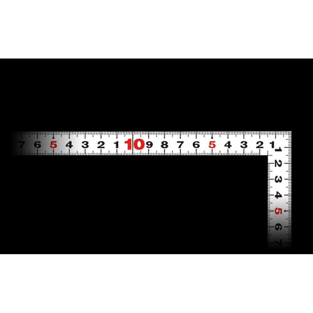 曲尺平ぴた ホワイト 30cm／1尺併用目盛, ホワイト, 30cm／1尺