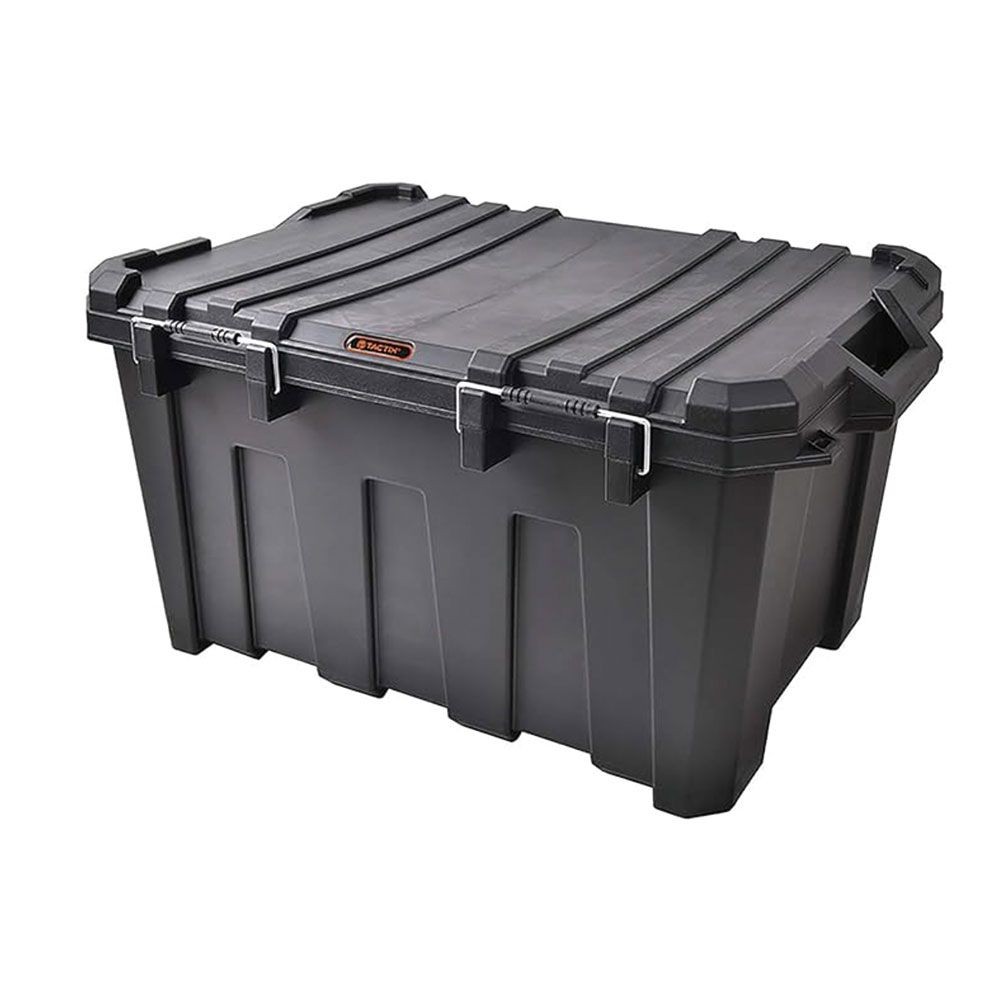 タクティクス コンテナボックス 135L 幅850&times;奥行610&times;高さ450mm, 黒, 135L