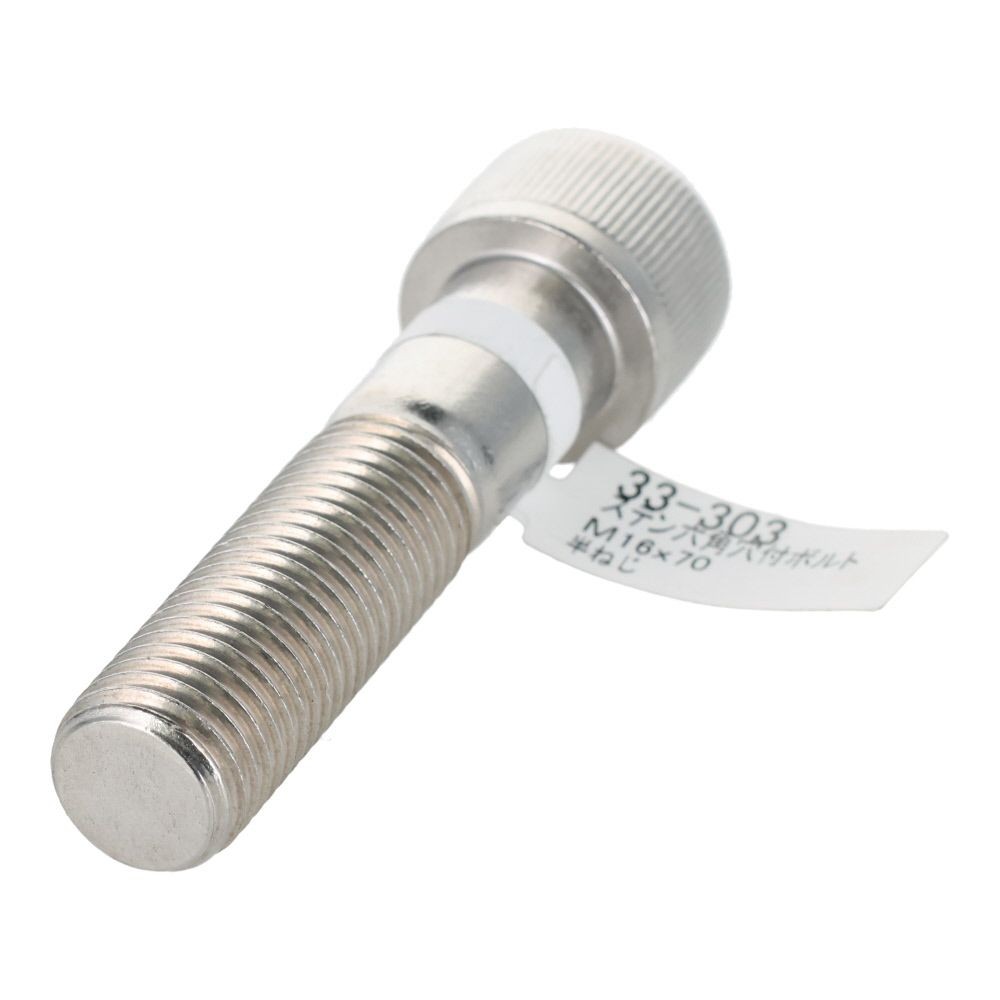 ステン　六角穴付ボルト　Ｍ１６&times;７０, ステンレス, M16&times;70