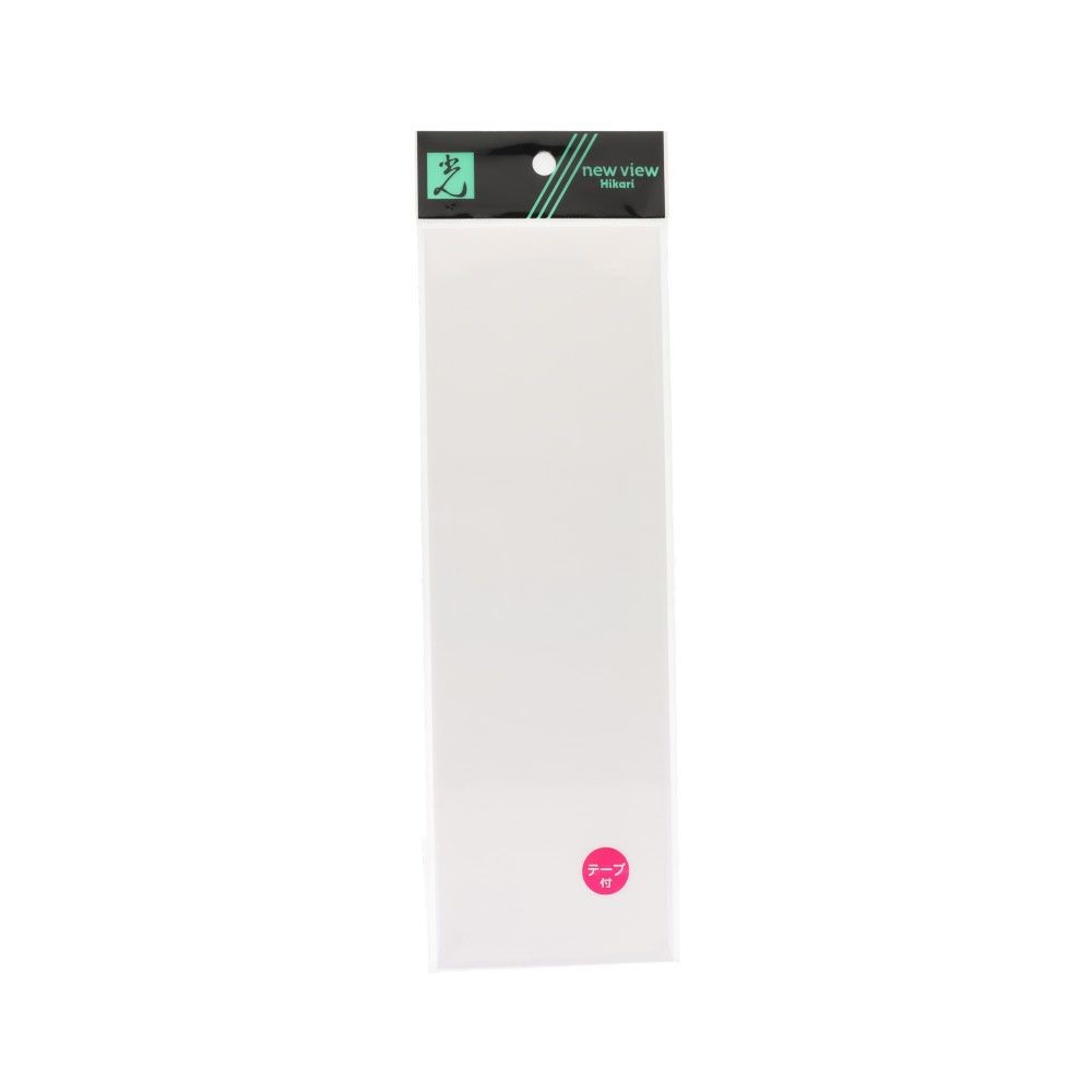 光　サインプレート　無地板　テープ付き　２５０&times;８０ｍｍ, 白, 1個入り