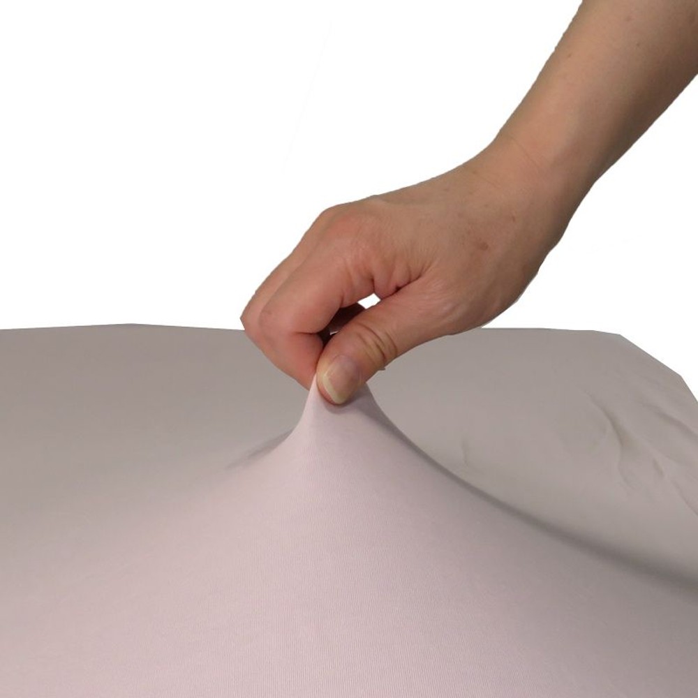 簡単脱着のびるニット地のぴったりシーツ　セミダブル・ダブル兼用, ブルー, セミダブル・ダブル兼用