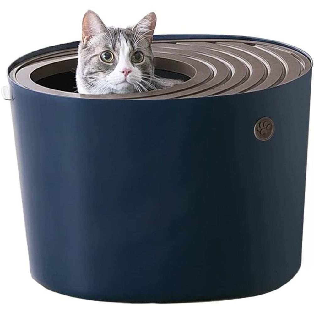 アイリスオーヤマ 上から猫トイレ プチ PUNT-430, アイボリー, 幅340mm&times;奥行440mm&times;高さ310mm